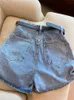 YoooMuoo dames zomer hoge taille jeans casual volledige bijpassende zwart blauwe denim shorts P230606