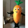 Trajes de mascote de cenoura laranja traje de desenho animado para adultos mascotte mascotte carnaval fantasia de halloween vestido sofisticado