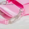 Bolsos de mano elegantes con lazo de diamantes de imitación para mujer