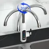 Rubinetti della cucina Riscaldatore del rubinetto del riscaldamento elettrico Acqua fredda senza serbatoio a doppio uso Rubinetto rapido con display a LED Spina europea