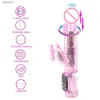 Dual Motor Rabbit Vibrators 12 Speed ​​Vibration and 360Rotation G Spot Dildo Vibrator Clitoris Anal Massager Adult Sex For Women L230518