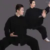 Ropa Étnica Seragam Tai Chi Tradicional Cina Pakaian Wushu Latihan Pagi Dewasa Kostum Tang Sayap Bela Diri Untuk Anak