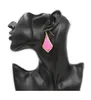 Dangle Earrings High Quality Fashion Summer Pink Smooth Resin TearDrop Earring For Women