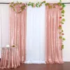 Party Decoration 2 Panels Sequin Wedding Arch Draping Fabric 62 243cm Glitter Background Cloth For Birthday Reception Decor