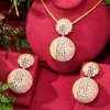 Collana Orecchini Set Missvikki Original Luxury Big Ball Drop per le donne Matrimonio nuziale Russia Dubai Party Gift