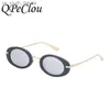 2022 New Vintage Steampunk Piccoli occhiali da sole ovali Moda donna Punk Occhiali da sole Donna Uomo Tonalità colorate Oculos De Sol L230523