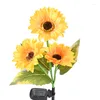 Solar Sonnenblumen Rasen Licht IP65 Wasserdichte Outdoor Landschaft Beleuchtung Straßenrand Dekorativ Für Hof Garten