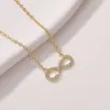 Подвесные ожерелья простые ожерелье в форме бесконечности.