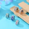 Pandora Charms için otantik 925 Gümüş Boncuklar Shangle Alaşım Aşk Yıldız Çiçek Klip Durdurucu Boncuk