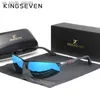 KINGSEVEN Driving Series Polarized Men Aluminum Sunglasses Blue Mirror Lens Male Sun Glasses Aviation Women For Men Eyewear 9121 L230523