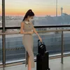 Designer Women Casual Dresses O Neck Sexy Sleeveless New Luxury Clothing Female Bodycon Dress Party Beach Wear Long89087