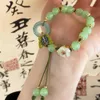 Bracelets De Charme Romantique Imitation Jade Papillon Bracelet Bohème Vert Cristal Perlé Bracelet À La Main Papillon Boucle Bracelet Pour Wo F6N7 Z0612