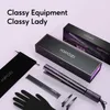 헤어 스트레이트너기 Kipozi 고급 모발 직선 2 in 1 flat Iron 컬링 아이언 나노 인스턴트 가열 디지털 LCD 디스플레이 230609