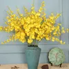 Dried Flowers 95cm Artificial Yellow Silk Simulation Dancing Branches Plants Home Living Room Wedding Decoration