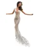Seksowna berta iluzja najlepsza syrenka sukienki ślubne głębokie v szyja koronki aplikacje mridal sukienki vestido de novia cap rękaw na plażę sukienki ślubne