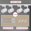 Whole Set Led Track Night Lights12/20/30/40W Wall Lamp COB Rails Spot Led Track lighting Fixture For Clothing Shop Living Room Home