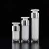 100pcs 15ml 30ml 50ml Silver Airless Bottle Acrylic Vacuum Pump Bottles Lotion Bottle Used For Cosmetic Ackha