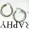 Boucles d'oreilles créoles géométriques évider Tube en acier inoxydable grand cercle mode accessoires exagérés