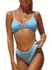Bustiers korsetter Kvinnor Badkläder Fashion Bikini Set For Women Sexig baddräkt Push Up Two Piece Bikinis Bathing Swimming Female thong KN16