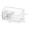 Storage Boxes Clear Cosmetic Organizer Makeup Display Cases For Vanity Bathroom Counter Dresser Jewelry Brush Lipsticks Box