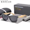 BARCUR Polarized Bamboo Sunglasses Men Wooden Sun Glasses Women Brand Original Wood UV400 Oculos De Sol L230523