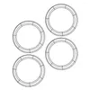 Decorative Flowers 4 Pcs Garland Hoop Wreath Making Rings Home Accents Decor Flower Hoops Decoration Iron Household