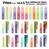 Электронная сигарета PILOT MAX 2500, затяжка, 8 мл, предварительно заполненный одноразовый вейп, аккумулятор 1000 мАч, 30 мг, 3% заводской вейп, Китай, оптом в США, против 2800 вейпов