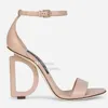 New Elegant Summer Brands Keira Red-Bottoms Sandals Shoes Polished Calfskin Baroquel Heels Lady Pop Heel Gold-plated Carbon Lady Dress Party Gladiator Sandalias