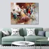 Abstract Figurativecanvas Art Dancing Oil Painting Handmade Impressionistic Artwork