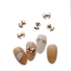 Ложные ногти 100 % мини-милый бахновой гвоздь декорирование ногтей Ретро золото