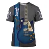 T-shirt da uomo Jazz T-shirt da uomo Stampa 3D Sax Chitarra Clarinetto T-shirt Musica classica Moda manica corta Hip Hop Tee Pop T-shirt casual allentata 230612