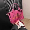 Новая издание 2023 года Bright Face Tote Sag Ins Woms Women's Net Red Letter Simple Handheld Crossbody Bag 70% дизайнерская продажа