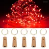 Cordas 5 pçs/lote Fada LED Garrafa de vinho com cortiça Corda de iluminação para festa de casamento decoração de natal luz de natal decoração de bar interno