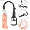 20cm Penis Pump With Artifical Vagina Real Pussy For Men Cock Enlargement Medical Exerciser Sex Toys Male Masturbator Erotic Set L230518