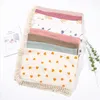 Baby Swaddling Wraps Infant Gauze Tassel Swaddle Fringed Newborn Printed Stroller Cover Windscreen Breathable Blankets Toddler Soft Bath Towel Robes BC799