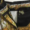 Designer Two Piece Set Women Shorts Summer Vintage Print Lace Halter Tops Smocked Topps Shorts Gold Stava Black Designers Baddräkt
