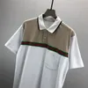 2 mens polos t shirt fashion embroidery short sleeves tops turndown collar tee casual polo shirts M-3XL#135