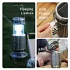 Solar Camping Lantern with Fan, Built-in Speaker, Bluetooth, Rechargeable Camping LED Light Portable Tent fan lamp stretch switch battery USB charging lamp