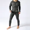 Mannen Sport Thermisch Ondergoed Pakken Outdoor Fietsen Compressie Sportkleding Sneldrogende Ademende Kleding Fitness Running Trainingspakken 230612