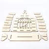 Plates Chocolate Candy Stand Wooden Birdcage Shaped Sugar Dessert Display Rack Self-Assembly Home Party Serving Decor