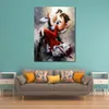 Abstracte danser canvas kunst Spaanse passie handgemaakte figuur schilderij moderne muziek kamer decor