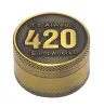 New Bronze Brass 40mm 3 pezzi Grinder Grinder in lega di zinco Grinder Crusher Spice Herb Grinder Metal Grinders 420 Grinders