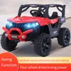 Carro elétrico infantil veículo off-road de quatro rodas carro de balanço duplo para bebês com veículos elétricos leves carros para crianças