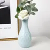 Vaser elegant vas bärbar dekorativ prydnadsimitation glasyr modern blommor arrangemang