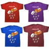 T-shirts pour hommes Happy Pills Raccoon Lover Style d'été Graphique Coton Streetwear À Manches Courtes Cadeaux D'anniversaire T-shirt Vêtements Pour Hommes