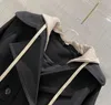 Trench-Coat à capuche pour femme, coupe-vent de styliste, veste de tempérament chaud, chapeau détachable, classique, Double boutonnage, automne-hiver