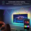 Strings Kerst RGBIC String Light Smart Bluetooth LED Slingers USB App Controle Kerstboom Decoratie Outdoor Waterdichte Kerstverlichting