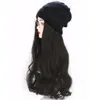 La perruque de chapeau de 22 pouces Les perruques de cheveux longs pour femmes ont de nombreux choix de style, prennent en charge la personnalisation