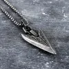 Pendant Necklaces Vintage Arrow Head Necklace Stainless Steel Viking Spear For Men Women Fashion Nordic Jewelry Gift Wholesale