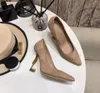 Sandali con tacco a spillo da donna Designer di lusso Scarpe con tacco alla moda Décolleté con cinturino in pelle Pelle verniciata bianca nera taglia 35-41 Scarpe famose alla moda